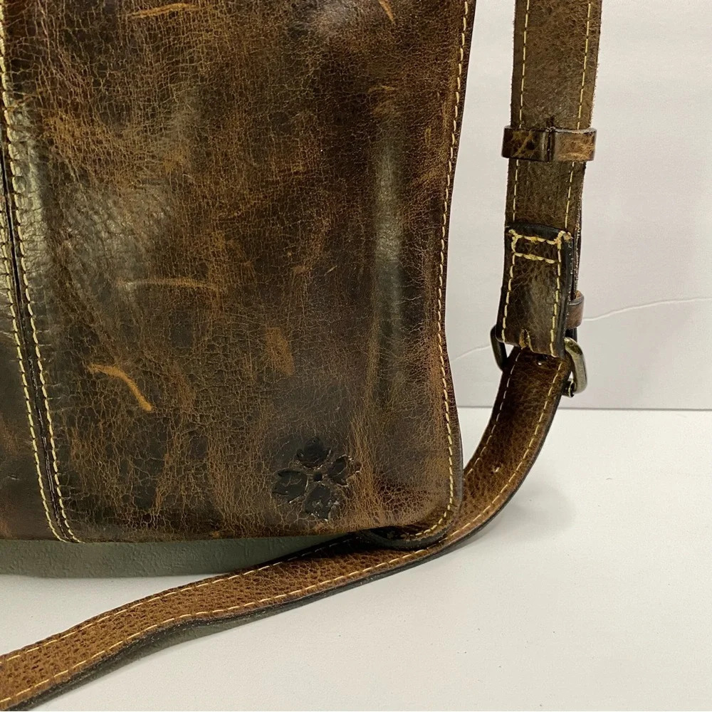 Patricia Nash Armeno Crossbody dark Leather Bag - Picture 4 of 15